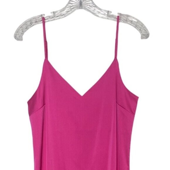 The Drop Ana Slip Dress Womens Small Hot Pink New Silky Adjustable Straps - Picture 3 of 9